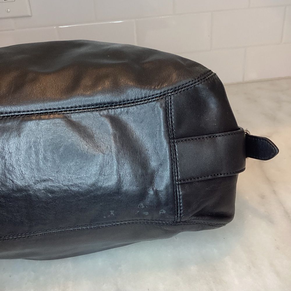 Coach Bag Purse Handbag Leather Maggie Mia Black Hobo Shoulder Bag Pocketbook #1 - Picture 7 of 15